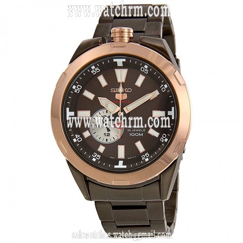 Seiko Spacewalk Automatic Brown Dial Brown Ion-plated Men's Watch SSA174