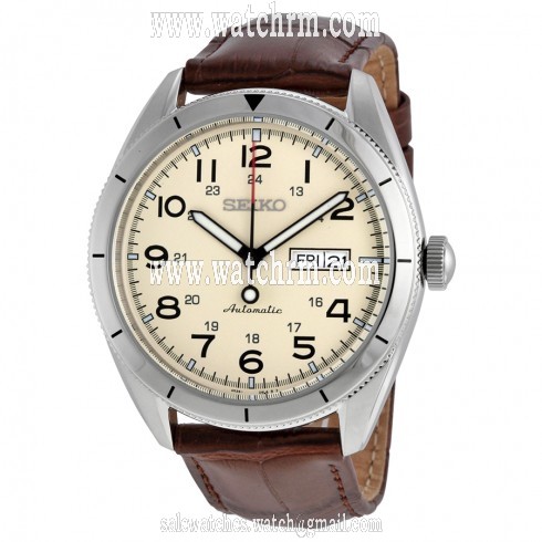 Seiko Sport Beige Dial Automatic Men's Watch SRP713