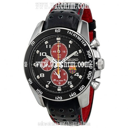 Seiko Sportura Black Dial Black Rubber Men's Watch SNAE75