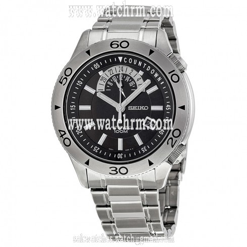 Seiko Superior Automatic Black Dial Stainless Steel Men's Watch SSA181