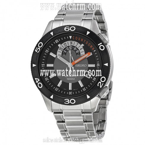 Seiko Superior Automatic Black Grey Dual Stainless Steel Men's Watch