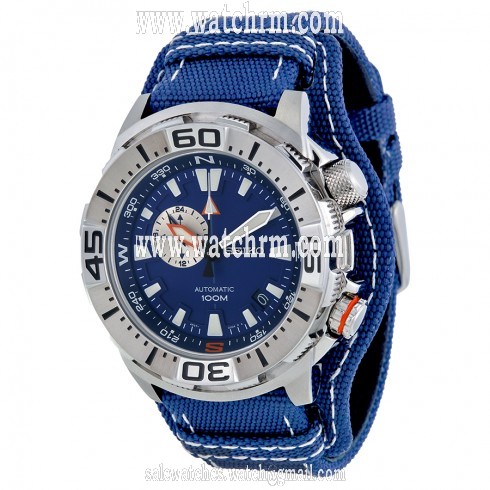 Seiko Superior Automatic Blue Dial Blue Canvas Men's Watch SSA053