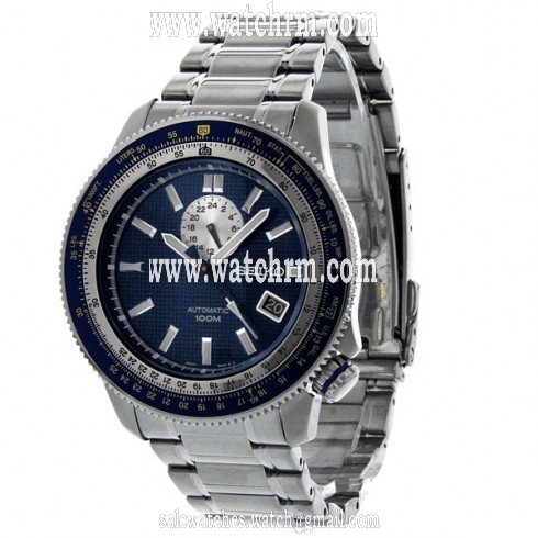 Seiko Superior Automatic GMT Blue Dial Stainless Steel Men's Watch SSA001