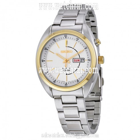 Seiko Tactically Kinetic Silver Dial Stainless Steel Men's Watch