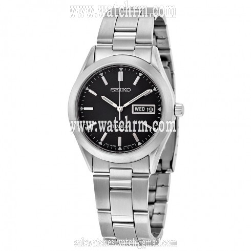 Seiko Titanium Black Dial Titanium Men's Watch SGG599P1