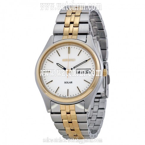 Seiko Two-tone Solar Men's Watch SNE032