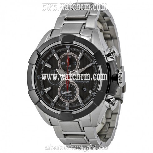 Seiko Velatura Black Dial Stainless Steel Men's Watch SNAF39