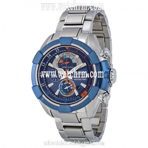 Seiko Velatura Chronograph Yachting Timer Blue Dial Stainless Steel Men's Watch SPC143