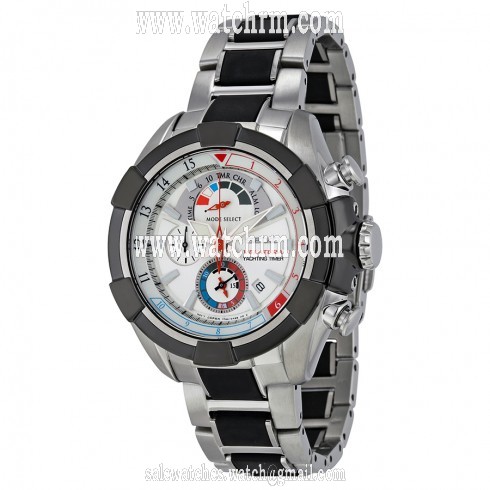 Seiko Velatura Chronograph Yachting Timer Silver Dial Stainless Steel Men's Watch SPC145