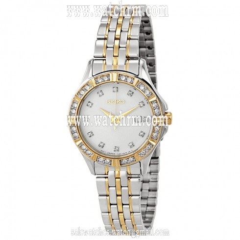 Seiko White Dial Two-tone Ladies Watch SXDF16