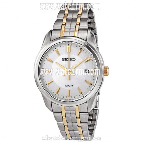 Seiko White Dial Two-tone Men's Watch SGEG07