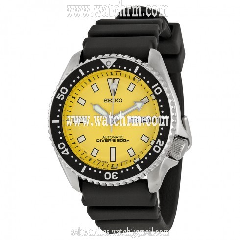 Seiko Yellow Dial Divers Men's Watch SKXA35