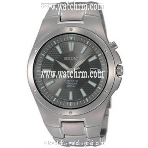 Seiko Silver Tone Dial Titanium Men's Watch SKA397