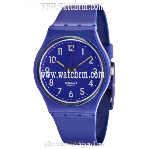 Swatch Color Codes Up-Wind Blue Plastic Unisex Watch GN230