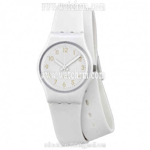 Swatch Cool Breeze White Silicone Ladies Watch LW134C
