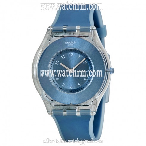 Swatch Dive In Blue Dial Blue Silicone Ladies Watch SFS103