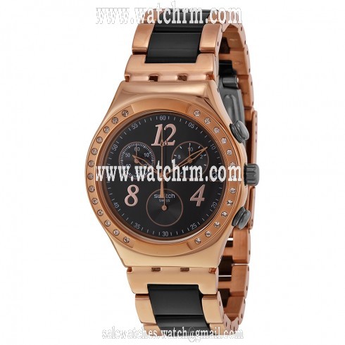 Swatch Dreamnight Rose Chronograph Ladies Watch YCG404G