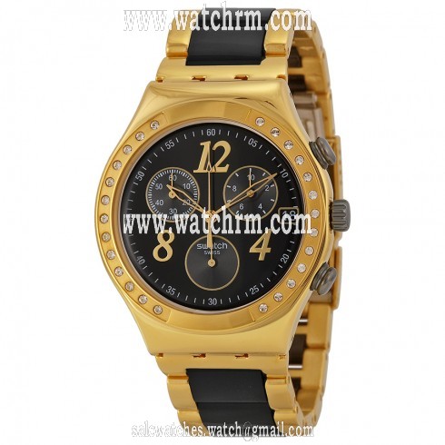 Swatch Dreamnight Yellow Chronograph Ladies Watch YCG405G