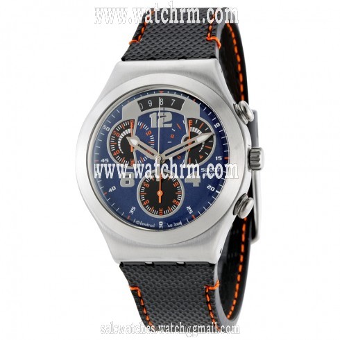 Swatch Fine Steel Rubber Men's Watch YCS514