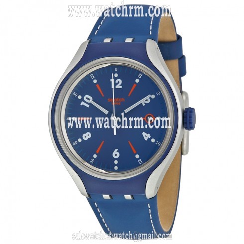 Swatch Go Run Blue Dial Men's Quartz Watch YES4000