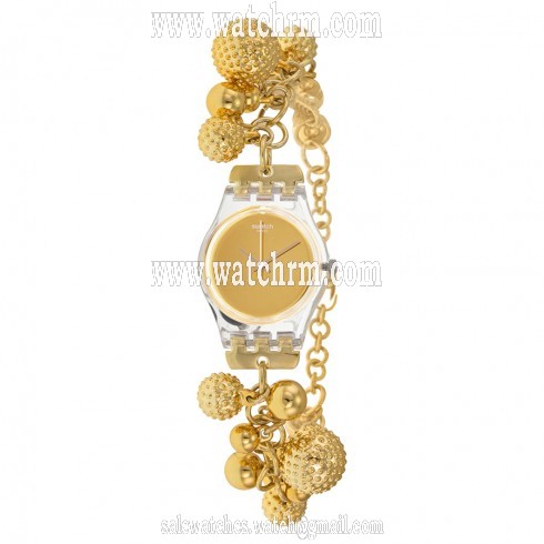 Swatch Gold Dial Gold-tone Ladies Watch LK349G