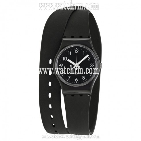 Swatch Lady Black Silicone Ladies Watch LB170