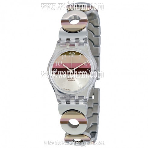 Swatch Metallic Dune Multicolor Stainless Steel w/ Resin Ladies Watch LK258G