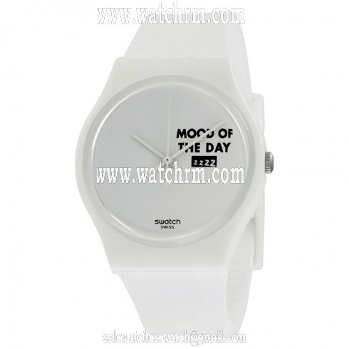 Swatch Mood Board White Dial White Silicone Ladies Watch GW706