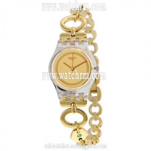 Swatch Originals Elefinja Gold Dial Yellow Gold-plated Ladies Watch LK346G