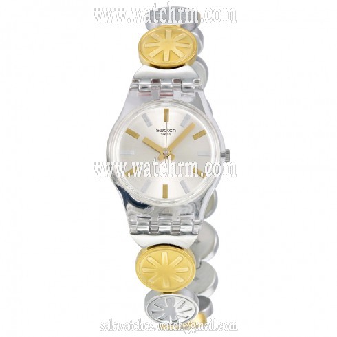 Swatch Originals Silver Stainless Steel Quartz Ladies Watch LK348G