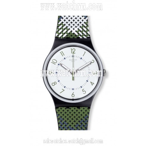 Swatch Pull- Over White Dial Men's Casual Watch SUON115