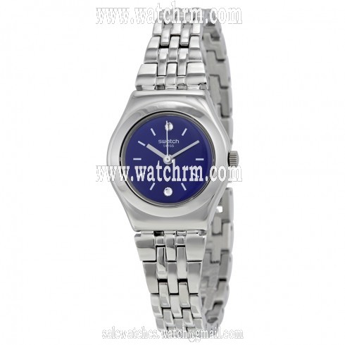 Swatch Sloane Blue Dial Stainless Steel Ladies Watch YSS288G