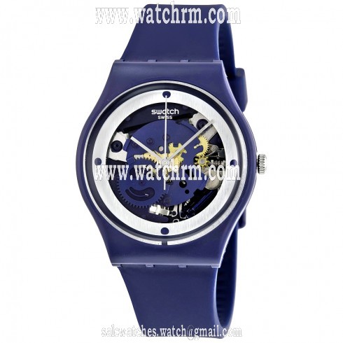 Swatch Squelette Blue Skeleton Dial Ladies Watch GN245