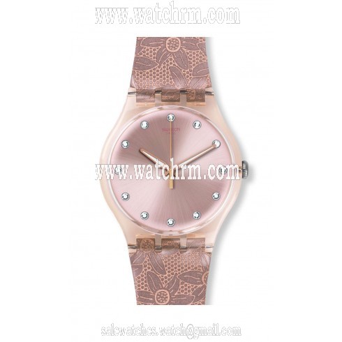 Swatch Stellassa Pink Dial Ladies Casual Watch SUOT100