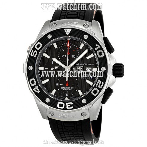 Tag Heuer Aquaracer 500 Chronograph Automatic Black Dial Men's Watch CAJ2112.FT6036