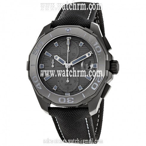 Tag Heuer Aquaracer Automatic Black Dial Black Fabric Men's Watch CAY218B.FC6370