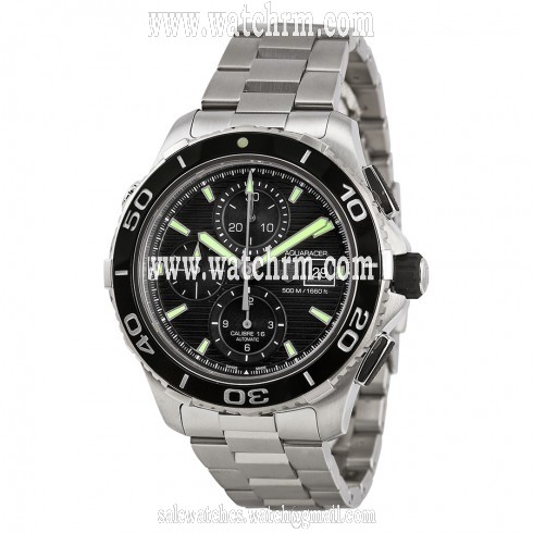 Tag Heuer Aquaracer Black Dial Chronograph Stainless Steel Men's Watch CAK2111BA0833