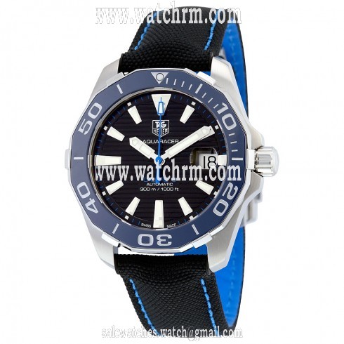 Tag Heuer Aquaracer Black Dial Textile Strap Automatic Men's Watch WAY211B.FC6363