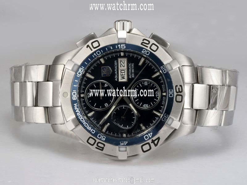 TAG Heuer Aquaracer CAF2010.BA0815 Automatic Round Black Dial Watch