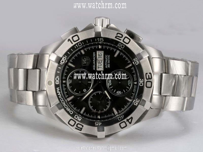 TAG Heuer Aquaracer CAF2010.BA0815 Black Dial Stainless Steel Case Watch