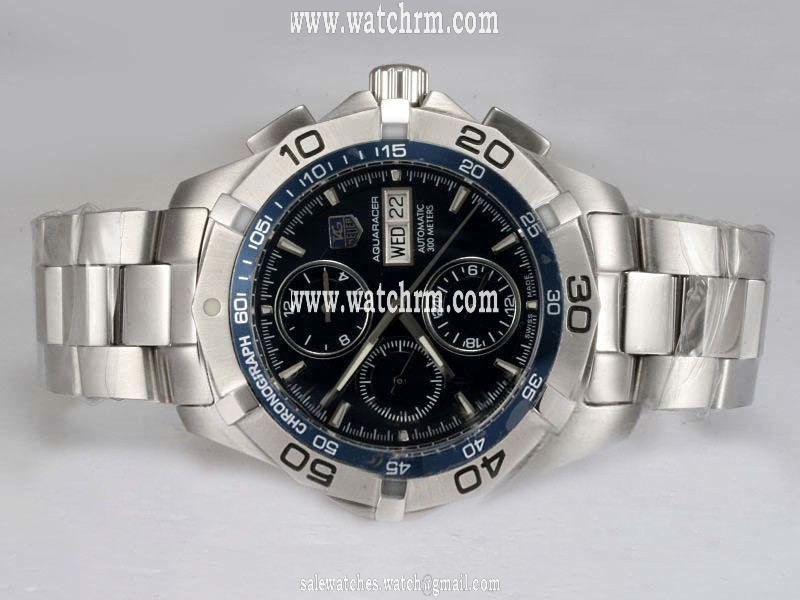 TAG Heuer Aquaracer CAF2010.BA0815 Silver Stainless Steel Strap Mens Watch