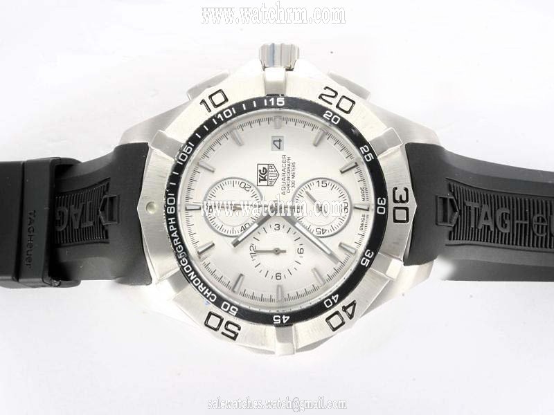TAG Heuer Aquaracer CAF2010.FT8011 Automatic Chronograph 40mm White Dial Watch