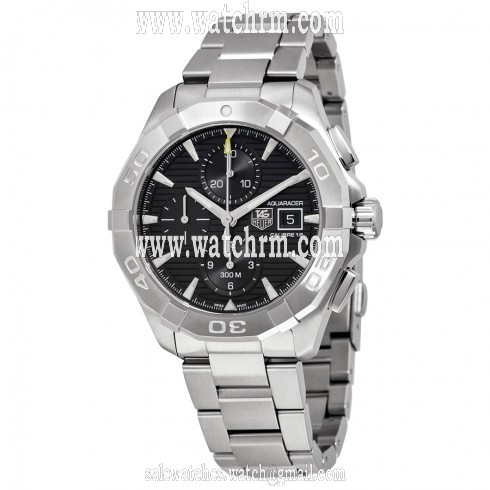 Tag Heuer Aquaracer Chronograph Automatic Black Dial  Stainless Steel Men's Watch CAY2110.BA0927