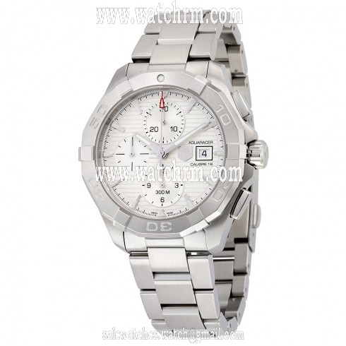 Tag Heuer Aquaracer Chronograph Automatic Silver Dial Stainless Steel Men's Watch CAY2111.BA0927
