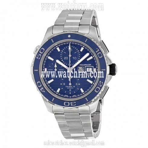 Tag Heuer Aquaracer Chronograph Blue Dial Stainless Steel Men's Watch CAK2112BA0833