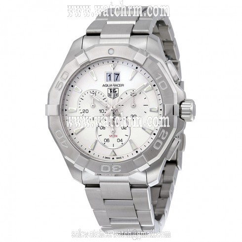 Tag Heuer Aquaracer Chronograph Silver Dial Stainless Steel Men's Watch CAY1111.BA0927