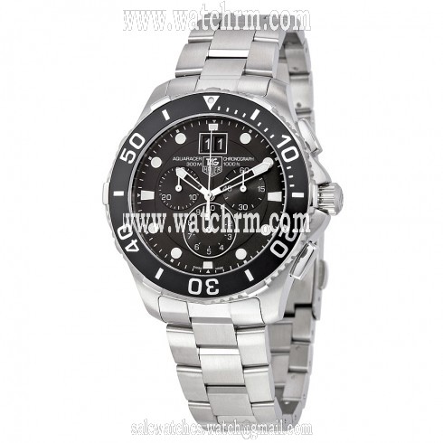 Tag Heuer Aquaracer Grande Date Black Dial Chronograph Men's Watch CAN1010.BA0821