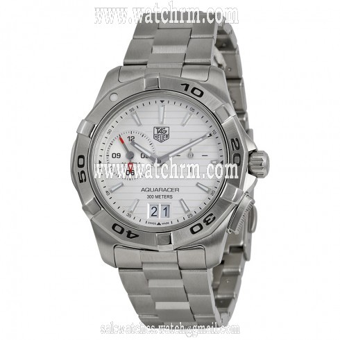 Tag Heuer Aquaracer White Dial Stainless Steel Men's Watch WAP111Y.BA0831