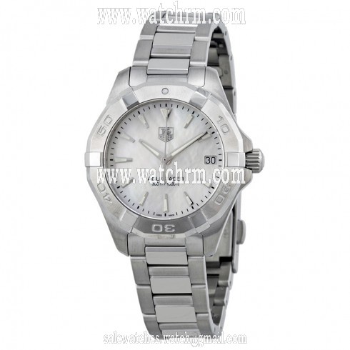 Tag Heuer Aquaracer White Mother of Pearl Dial Steel Ladies Watch WAY1312.BA0915