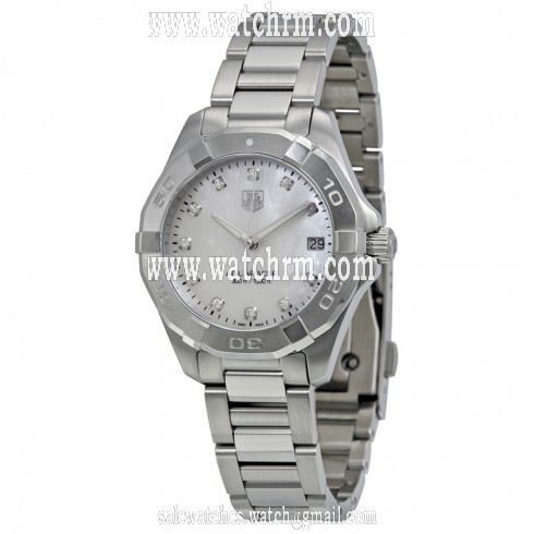 Tag Heuer Aquaracer White Mother of Pearl Dial Steel Ladies Watch WAY1313.BA0915